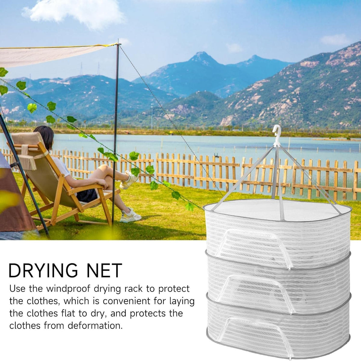SMERA® 3-Layer Foldable Hanging Drying Rack